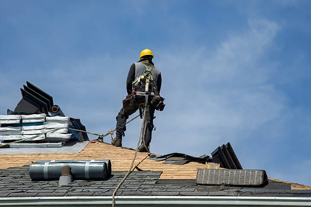 Professional Gutter Installation technician working in Avon, PA
